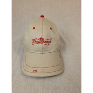 Budweiser Khaki Ball Cap Hook And Loop